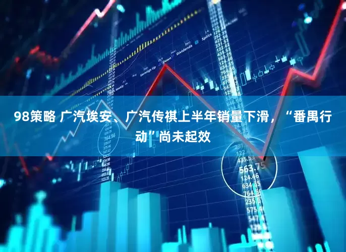 98策略 广汽埃安、广汽传祺上半年销量下滑，“番禺行动”尚未起效